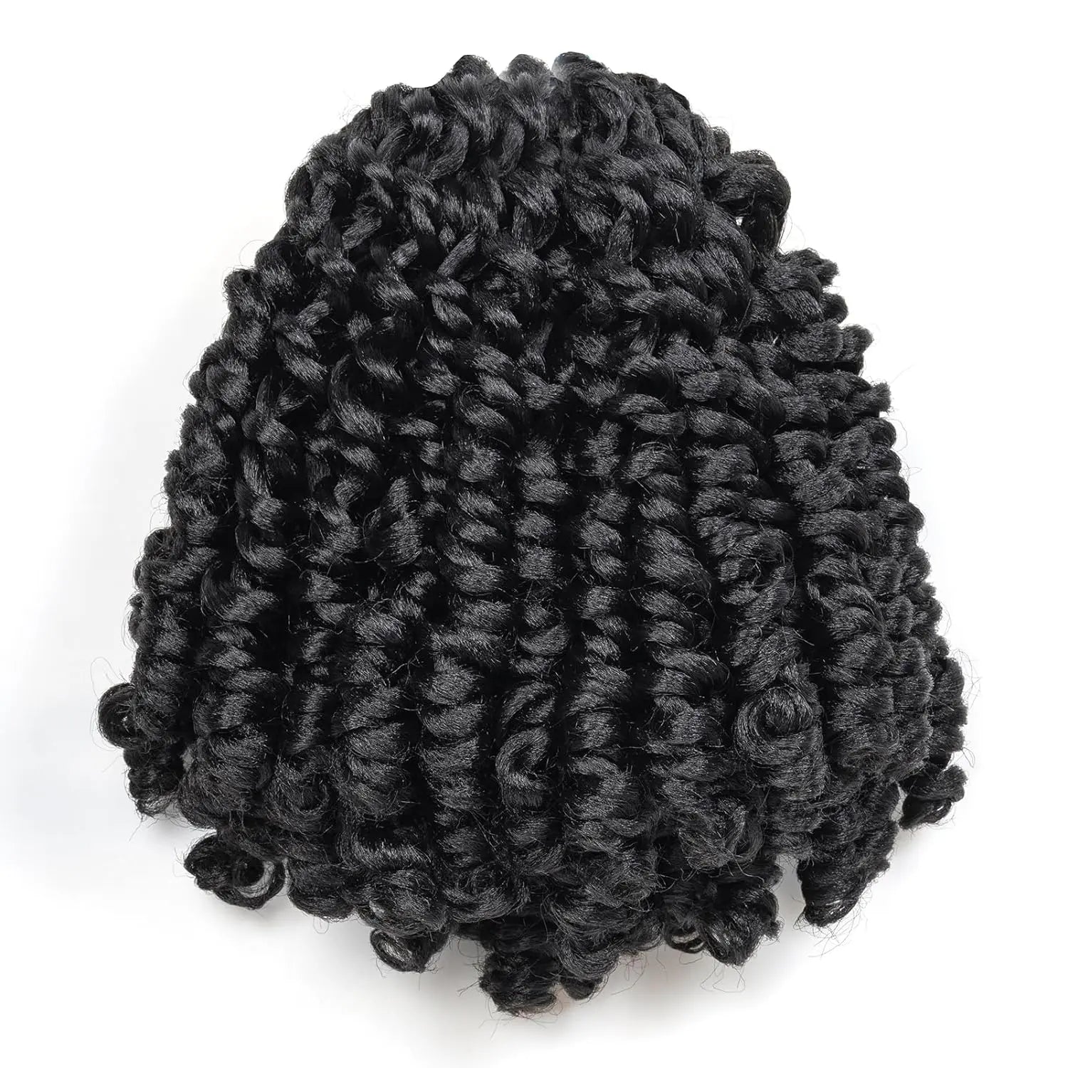 ( US ONLY) FAST SHIPPING WC | Toyotress® Wand Curl Crochet Hair - 6 Packs Jet Black Jamaican Bounce Crochet Hair, Short Bob Curly Crochet Braids Bouncy Curls Synthetic Braiding Hair Extensions Toyotress